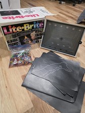 LITE-BRITE by Hasbro Vintage w/ Original Box Pegs Light Bright 1990 WORKS