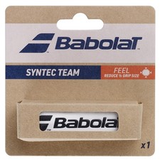 White Overgrip Pack of 1 - Babolat Syntec Team, One Size for Racquets