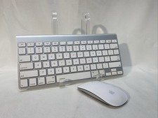Apple A1314 Wireless Keyboard A1296 Magic Mouse Bluetooth Bundle Set for Mac