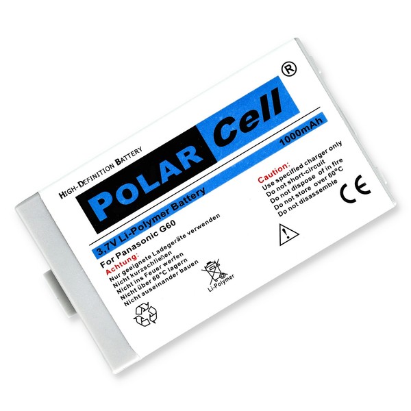 Polarcell Akku FüR Panasonic G60 G50R EB-BSG60 1000Mah Batterie Accu Acku-image