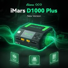 Gens Ace iMars D1000 Plus Smart RC Battery Charger Dual Channel AC 1000W G-Tech