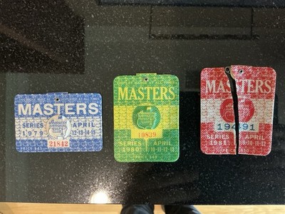 Augusta National Masters Tickets 1979 1980 And 1981 (1981 Is Broken In 1/2)￼
