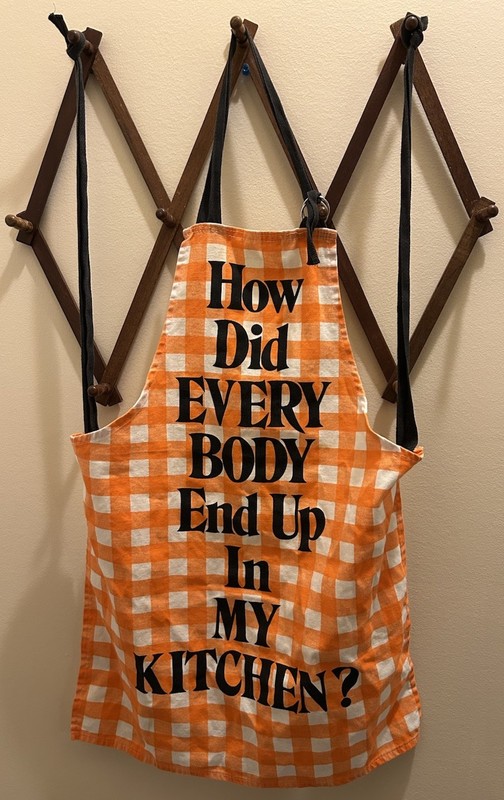 Vintage Apron NOW DESIGNS - How Did Everybody End Up In My Kitchen?