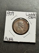 1909 Lincoln Wheat Cent Penny AU About Uncirculated Better Date 1c Coin 19019 