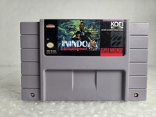 Inindo: Way of the Ninja SNES Super Nintendo Tested New Battery Cleaned Koei OEM