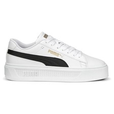Zapatillas informales blancas con cordones de plataforma PUMA Smash V3 para mujer 39075804