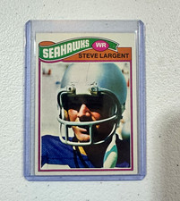 Topps 1977 Topps Steve Largent RC Rookie #177 Seattle Seahawks NFL Card. rookie card picture