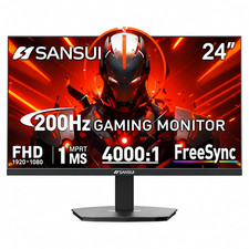 SANSUI 24" FHD 200Hz! Gaming Monitor 1080x1920 1ms FreeSync DP/HDMI ~ES-G24F4H