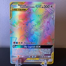 pokemon card moltres zapdos articuno rainbow rare 2019 Moltres, Zapdos, & Articuno GX (Secret) PSA 9 – Kollector's Nest