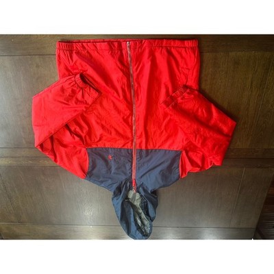 U.S. Polo Assn Men s Medium Red/Blue Full ZIP Hooded Insulated Rain Jacket