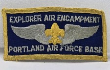 Vintage Boy Scout / Air Scout Portland Air Force Base (Oregon) Encampment Patch