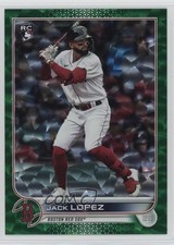 2022 Topps Series 2 Green Foilboard 404/499 Jack Lopez #418 0a6