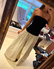 NA-KD Strapless Black/White Dress New With Tags Size XXS