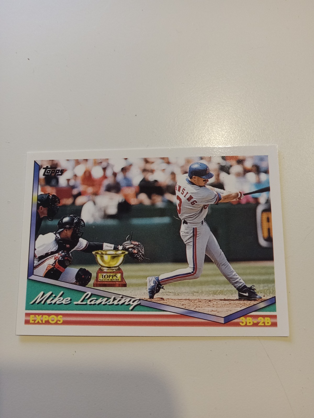 ⚾️ Mike Lansing Rookie , 1994 Topps, #287, Montreal Expos FREE SHIPPING ⚾️