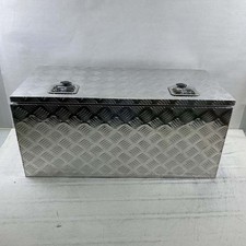 Aluminum Truck Underbody Flatbox Pickup Tool Box Tread Lock with Keys 36 x16 x18