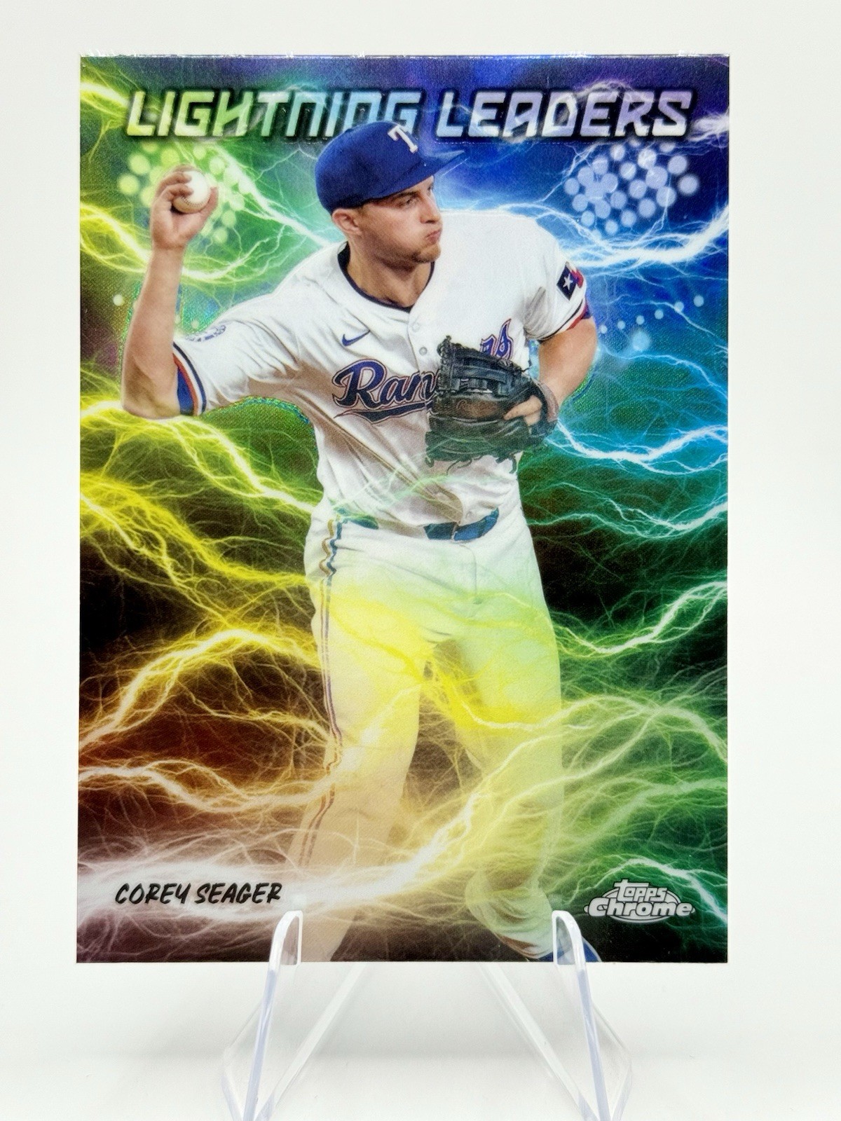 2025 Topps Chrome Corey Seager Lightning Leaders #LL-9 Rangers