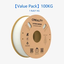 [Big Value Pack] 100KG Creality Hyper PLA White Filament 1.75mm for 3D Printer