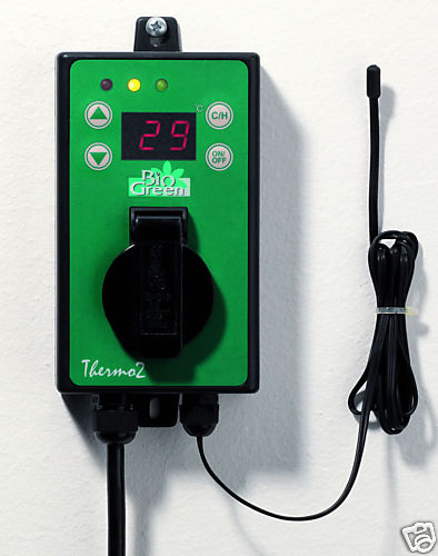 BioGreen Gewächshausheizung Thermostat regelbar NEUHEIT