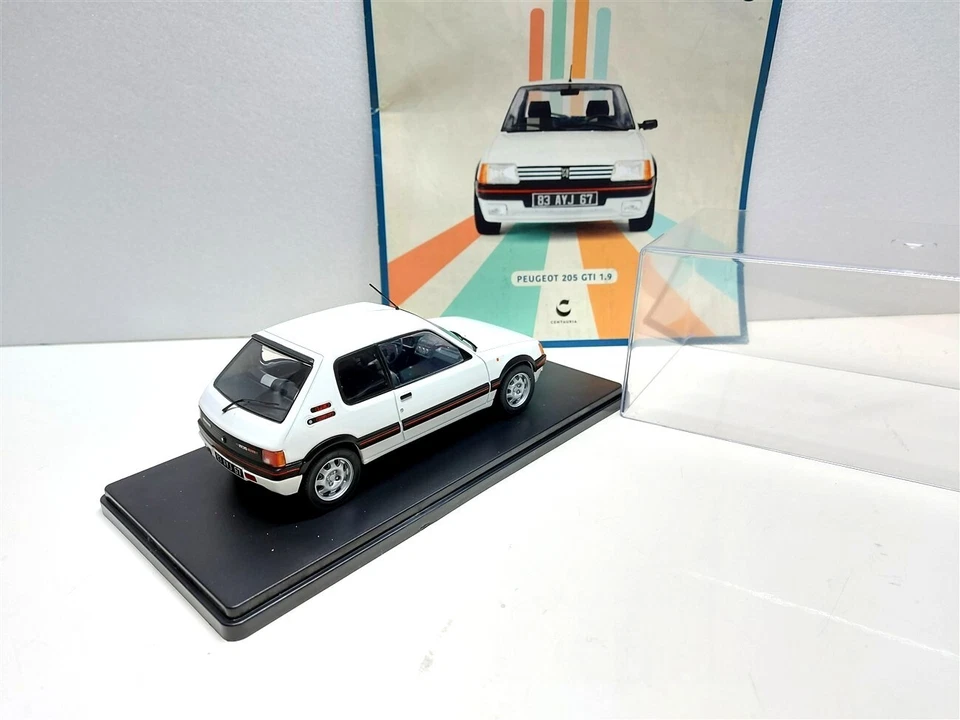 Peugeot 205 GTI 1.9 Bianco del 1985 - 1/24 Auto Vintage Centauria - Immagine 2 di 3