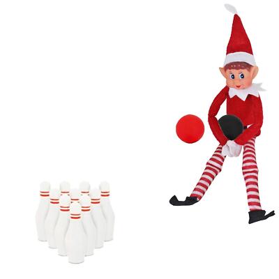 Elf Weihnachten Spiel Mini Bowlingspiel Set Tisch Spaß Strumpf Füller Idee