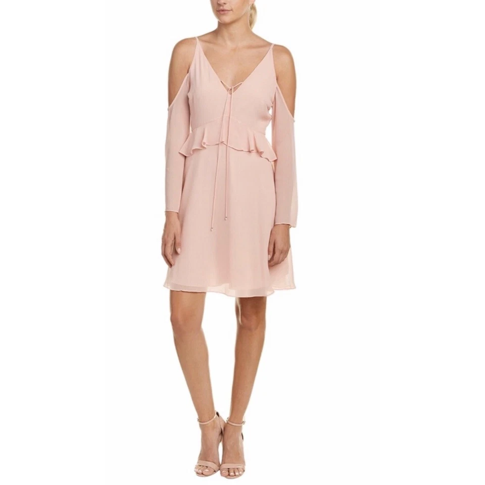 Sam Edelman холодное плечо розовое платье, размер 2 фея октябрь продажи - Изображение 4 из 4