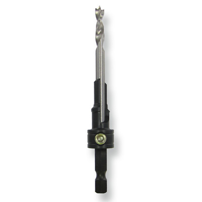 Snappy 7 x 50mm Confirmat Screw 2 Step Countersink Brad Point Bit 1/4 Hex USA