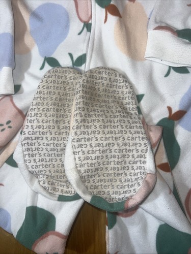 Size 6 Carters Blanket Sleeper Fleece Footed Zip Front Warm Cozy - Picture 2 of 5