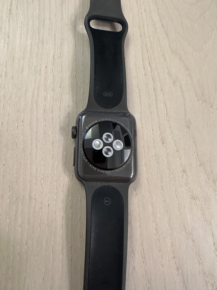 Apple Watch Series 3 42mm Ceramic Black Apple Edition (used, collectible) - Image 2 of 4