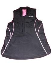 Orca Women s Top Cycling Hiking Sports Pockets Sz M Pink White Black 1/2 Zip