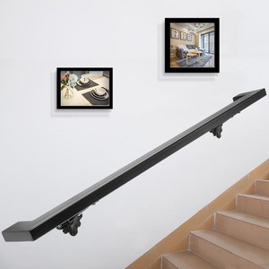Modern Handrails for Stairs Bracket Iron Handrail Black Stair Railing  eBay