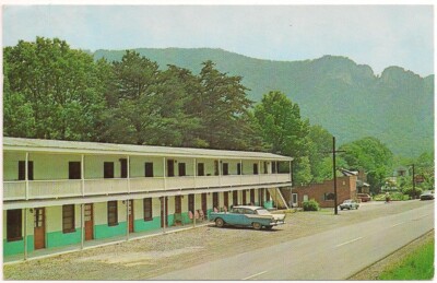 SENECA WV/WEST VIRGINIA Postcard YOKUM'S MOTEL Standard Oil Gas Station 1964