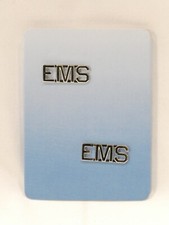 HEROS PRIDE 4319N "EMS" COLLAR INSIGNIA RANK NICKLE COLOR 3/8" CLUTCH