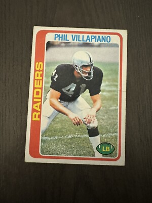 1978 Topps #149 PHIL VILLAPIANO Oakland Raiders Football Card