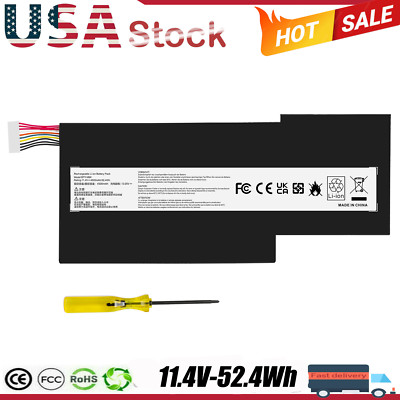 BTY-M6K Battery For MSI GF65 Thin 9SD 9SE 9SEX 9SEXR 10SDR 10SE GS73VR 7RG 11.4V