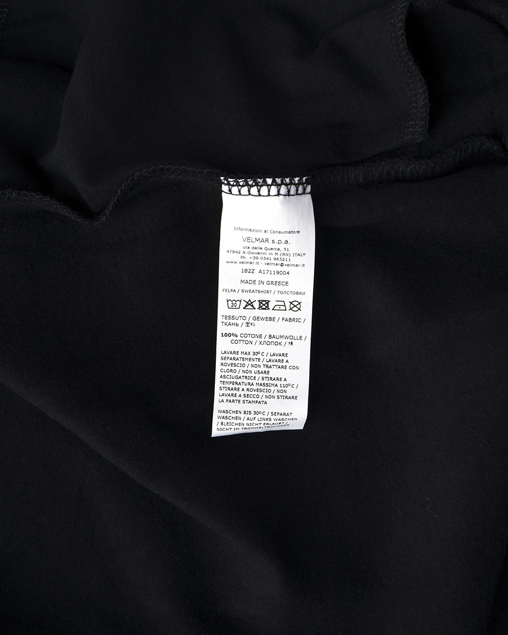 Felpa Moschino Underwear Sweatshirt Hoodie Cotone Donna Nero A17119004 555