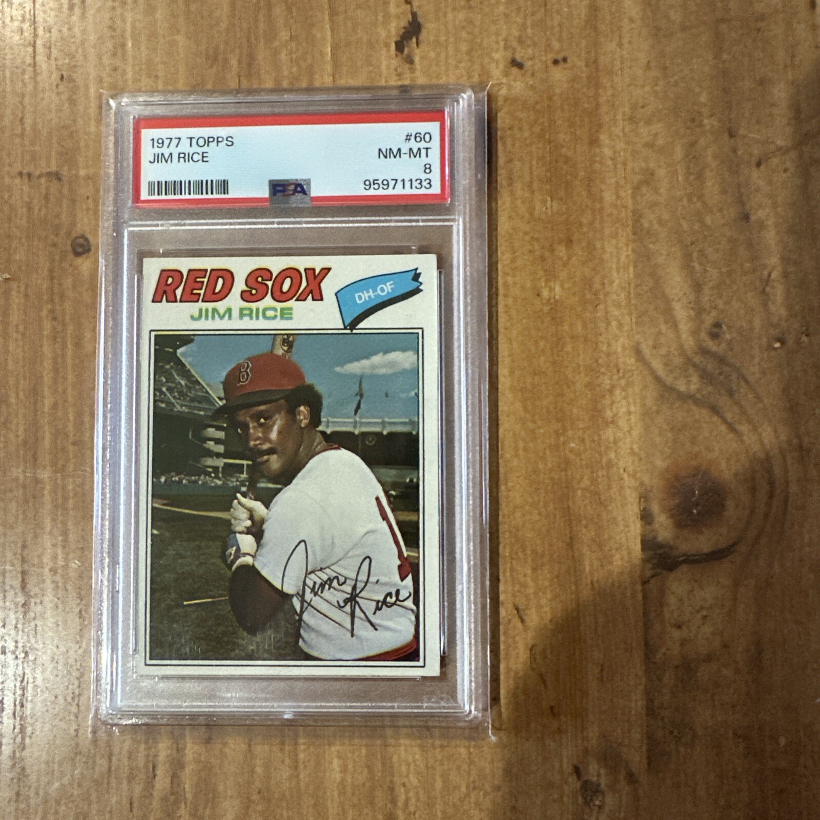 1977 Topps Jim Rice #60 PSA 8 NM-MT HOF Boston Red Sox