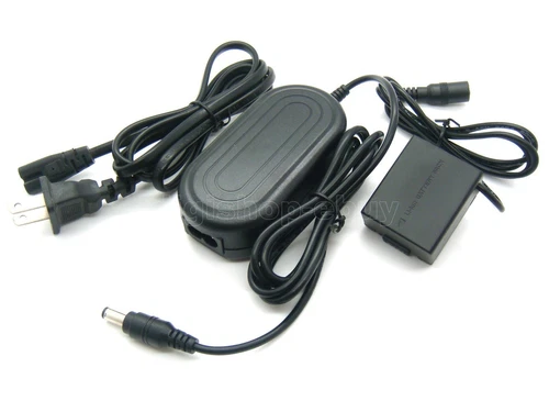 AC Adapter DMW-AC8 + DMW-DCC3 DC Coupler For Panasonic DMC-GF1 DMC-GH1 New