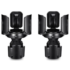 2x Car Cup Holder Expander Adapter Universal For Large Bottles Mugs 