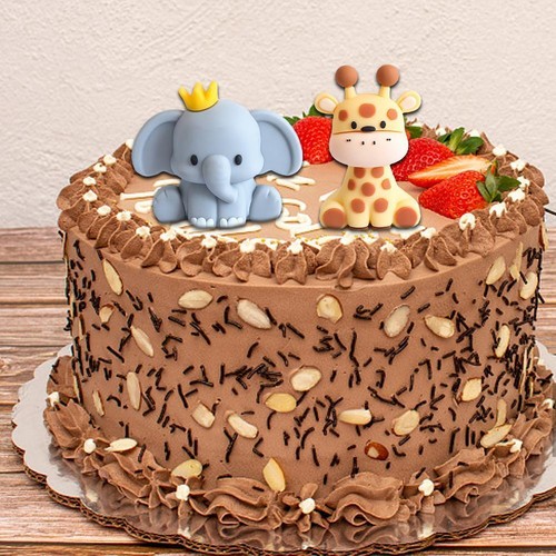 Forest Animal Cake Topper Tropical Jungle Safari Lion Giraffe Monke ❁UK - Picture 10 of 28