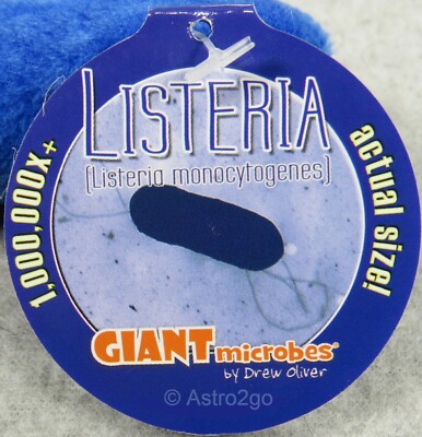 GIANT MICROBES-LISTERIA KEY CHAIN-Stuffed Plush Food-borne