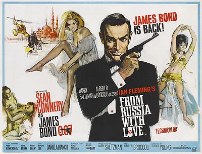 Home Wall Print - Vintage Movie Filmposter - FROM RUSSIA WITH LOVE - A4,A3,A2,A1