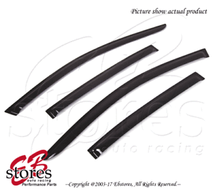 For-Honda-Accord-Sedan-2013-2017-Outside-Mounted-Dark-Smoke-JDM-Window-Visor-4pc