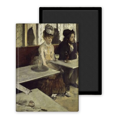 In einem Kaffee Absinth-Degas Edgar-Magnet Kühlschrank 54x78mm