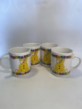 BBC CHILDREN IN NEED -  VINTAGE PUDSEY BEAR MUGS x 4