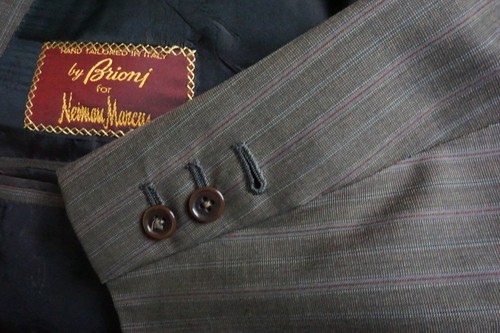 Brioni Nomentano Brown Striped 100% Wool Sport Coat Jacket Sz 48L