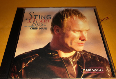 Sting CD Desert Rose hit maxi single 4 track feat Cheb Mami brand