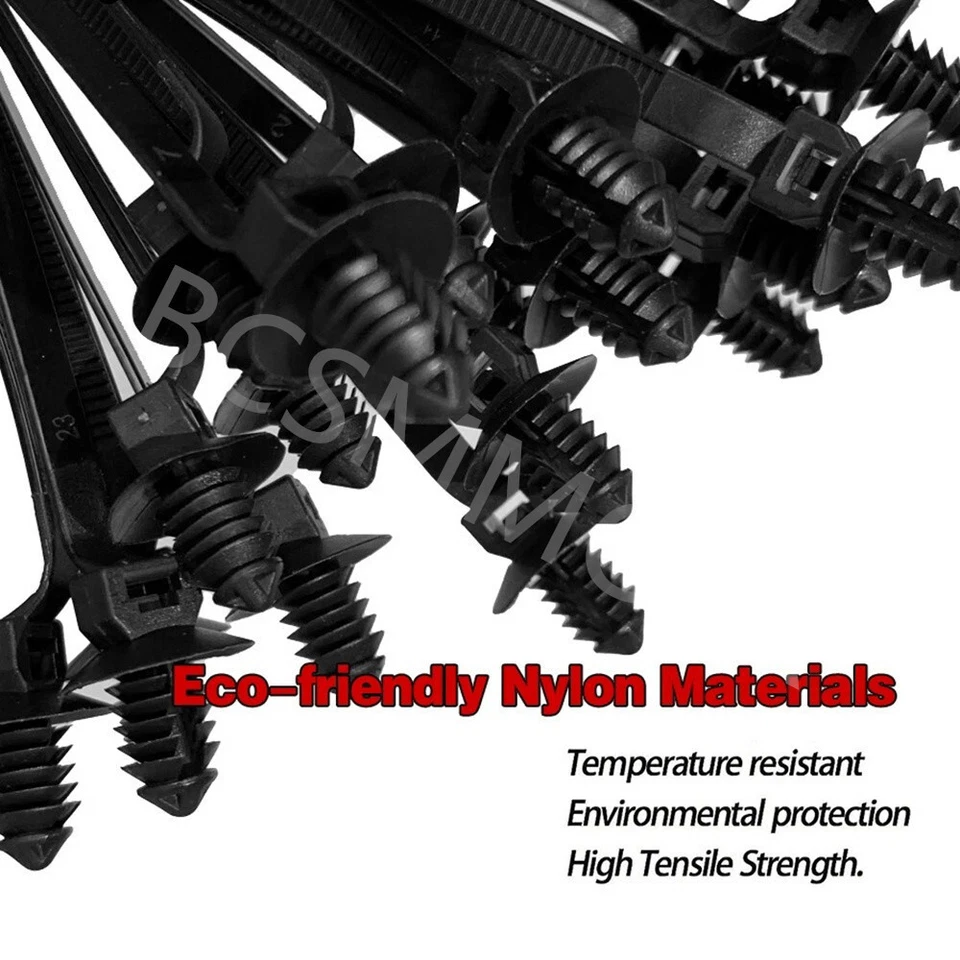 160X Sujetador de coche cabeza de fijación roscada organizadores de alambre para tubo corrugado automático Foto 4 de 4