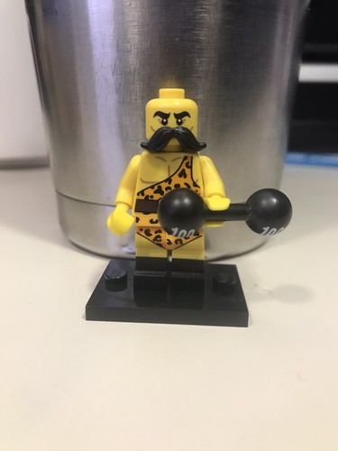 Lego Mini-Figures Series 17 - Circus Strong Man with Barbell.