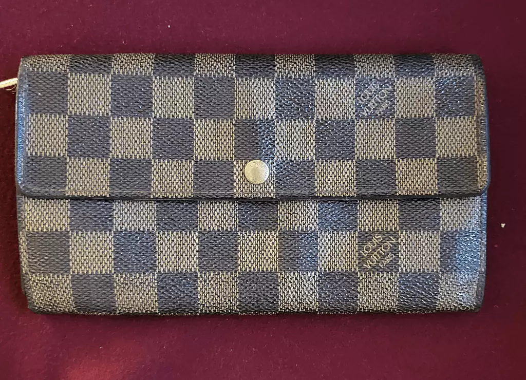 Louis vuitton sarah wallet damier azur sale