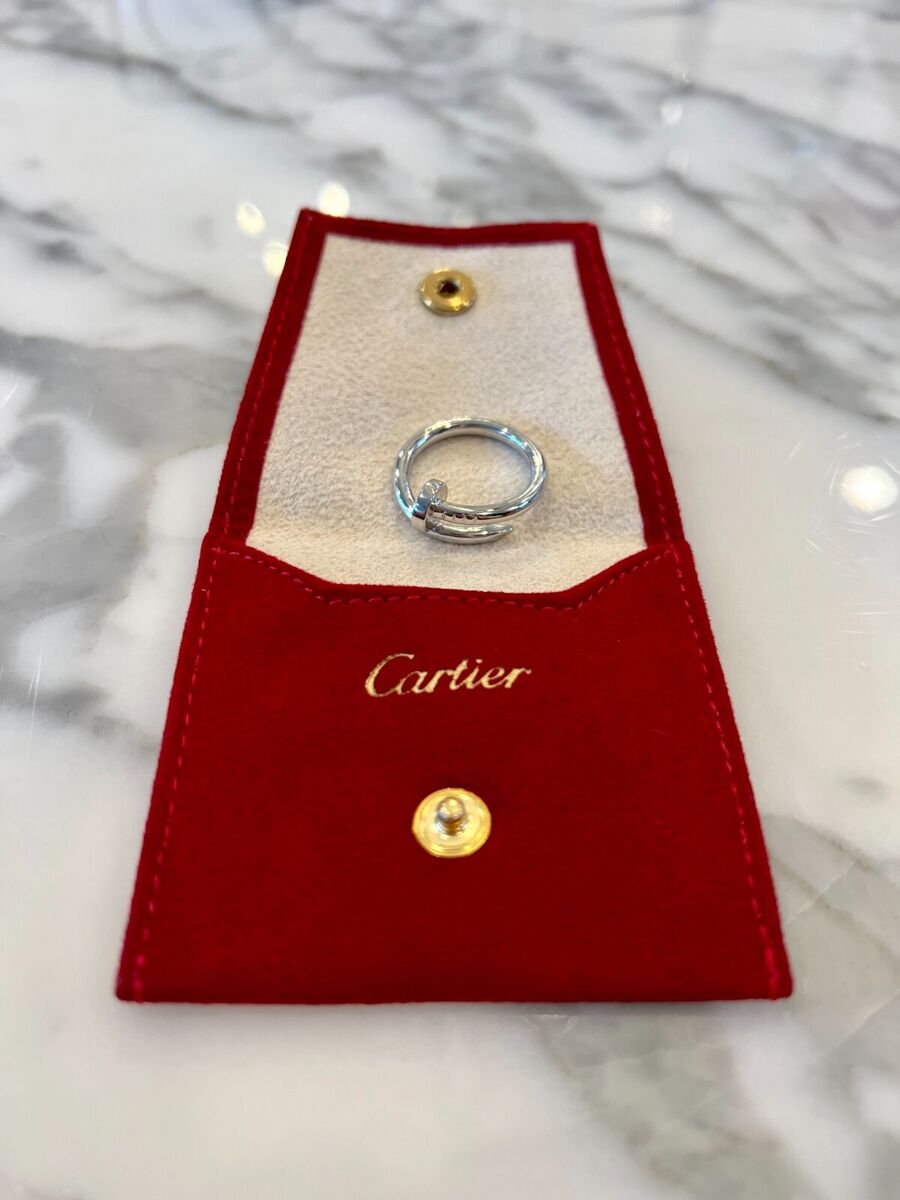 Cartier Juste Un Clou Ring - 18K White Gold Size - 7.5 Cartier Juste Un Clou Ring - 18K White Gold Size - 7.5